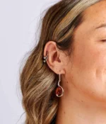 Amber Sunrise Earrings - Genuine Baltic Amber & Sterling Silver - Elegant Horizon Collection - Image 2