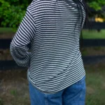 Elouise Stripe Long Sleeve Top - Timeless Stripes, Comfortable Drop Shoulder Design