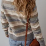Eliana Stripe Ribbed Sweater - Cozy, Colorful, and Stylish Knitwear for All Seasons | Trendy Wardrobe Upgrade