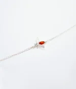 Exquisite Baltic Amber Bee Bracelet - Sterling Silver Chain & Unique Bee Charm