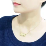 Stunning Flash Gold Brass Necklace with Clear Top Grade Crystal | Elegant Jewelry for Every Occasion - Image 5