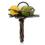 Antique Tone Brass Ring with Multi-Color Assorted Stones - Unique & Stylish Jewelry | Shop Now! - Image 6
