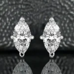 Brilliant Marquise 3mm 0.49 Carat Moissanite Sterling Silver Earrings for Women - Timeless Elegance & Modern Sophistication - Image 3