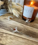 Exquisite Baltic Amber Bee Bracelet - Sterling Silver Chain & Unique Bee Charm - Image 5