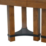 Rustic 7-Piece Extendable Dining Table Set - 76.4'' Table with 18'' Removable Leaf, 2 Arm Chairs & 4 Armless Chairs, Brown - Image 7
