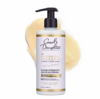 Carol's Daughter Goddess Strength Divine Leave-In Conditioner With Castor Oil, 296ml - Intense Moisture & Strength for Hair