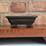 13cm Premium Unglazed Rectangle Bonsai Pot - Brown | Superior Drainage & Quality