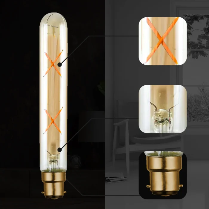 4W T185 B22 LED Non Dimmable Vintage Filament Light Bulb Energy-Saving, Eco-Friendly, Perfect for Cozy Atmospheres - Image 8