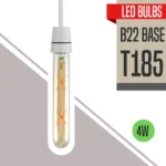 4W T185 B22 LED Non Dimmable Vintage Filament Light Bulb Energy-Saving, Eco-Friendly, Perfect for Cozy Atmospheres - Image 2