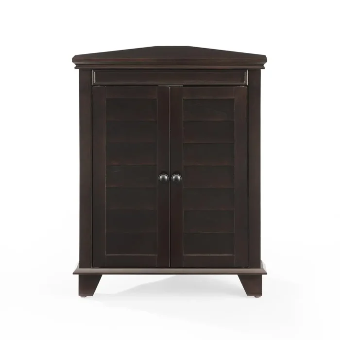 Lydia Corner Cabinet Espresso - Space-Saving and Functional Furniture for Your Home - Image 7