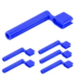 5Core Professional Guitar String Winder with Bridge Pin Remover - Ergonomic, Durable & Universal Compatibility - Blue, Pack of 5