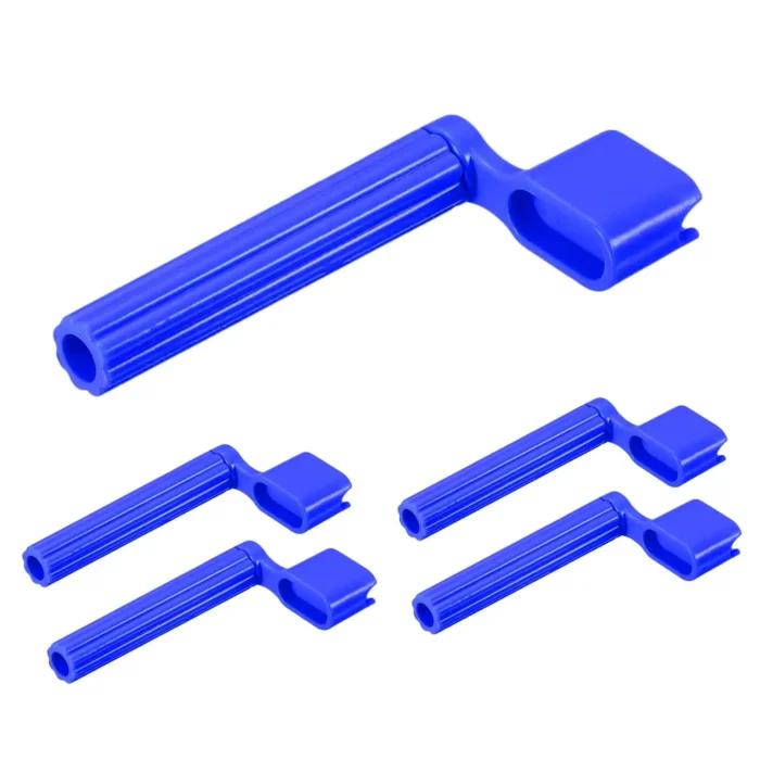 5Core Professional Guitar String Winder with Bridge Pin Remover - Ergonomic, Durable & Universal Compatibility - Blue, Pack of 5 - Image 2