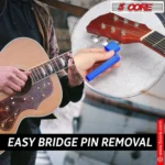 5Core Professional Guitar String Winder with Bridge Pin Remover - Ergonomic, Durable & Universal Compatibility - Blue, Pack of 5 - Image 15