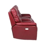 Fortuna Power Recliner Sofa - Dark Red | Premium Leather Comfort & Modern Features - Image 8