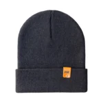 HAAKWEAR Knit Cuffed Beanie - Charcoal Black | Made in USA | Stylish & Warm Unisex Hat