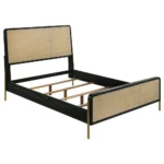 Arini 4-Piece Eastern King Bedroom Set - Modern Elegance in Black & Natural