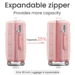 Luggage 4 Piece Set with TSA Lock, Expandable & Durable Hard Shell - Lightweight Travel Suitcases for Men & Women - 14/20/24/28 Inch Sizes with Spinner Wheels - Image 2