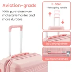 Luggage 4 Piece Set with TSA Lock, Expandable & Durable Hard Shell - Lightweight Travel Suitcases for Men & Women - 14/20/24/28 Inch Sizes with Spinner Wheels - Image 5