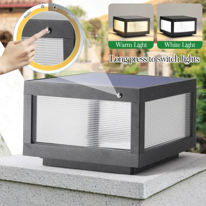 Solar Wall Lamp with Dimmable LED - Energy Efficient, IP65 Waterproof Outdoor Lighting Solution - Image 7