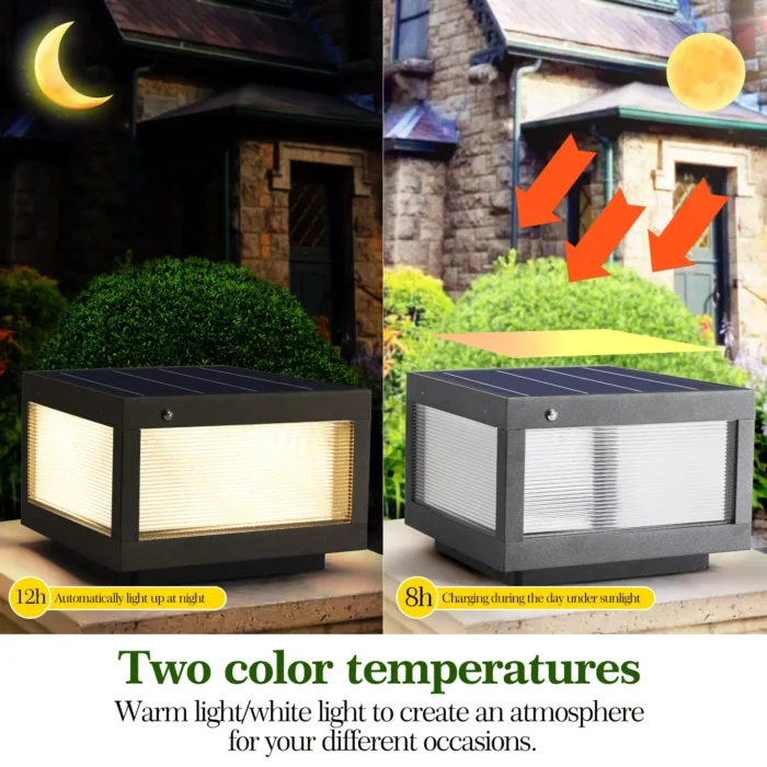Solar Wall Lamp with Dimmable LED - Energy Efficient, IP65 Waterproof Outdoor Lighting Solution - Image 8