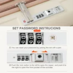 Ivory & Gold 20-Inch Carry-On Luggage Set with Expandable Travel Bag, USB Port & Cup Holder - Image 3
