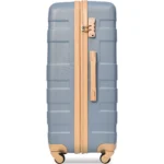 Light Blue Expandable ABS Hardshell Luggage Set 3pcs - 20'' 24'' 28'' with Spinner Wheels & TSA Lock - Image 4