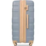 Light Blue Expandable ABS Hardshell Luggage Set 3pcs - 20'' 24'' 28'' with Spinner Wheels & TSA Lock - Image 5