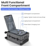 Premium 20 Inch Carry-On Luggage with Aluminum Frame, PC Hard Shell, 360 Wheels & TSA Lock - Ideal for Business Travel - Image 9