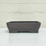 23cm Premium Unglazed Bonsai Pot - Rectangle, Brown | Expert Craftsmanship & Durability