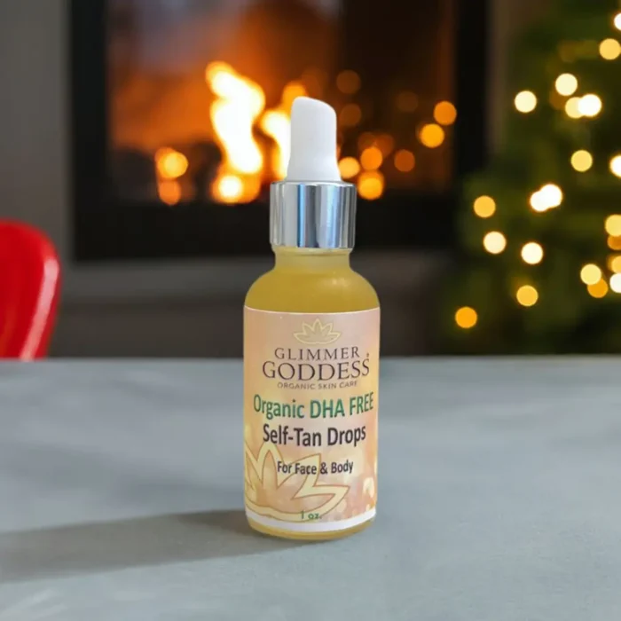 Organic DHA FREE Self Tan Drops for Face & Body 1 oz. - Natural, Nourishing Tan - Image 2