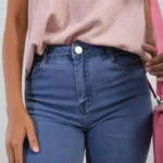 Amelia Highwaisted Roll Up Hem Shorts - Trendy Women's Summer Denim