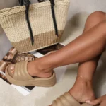 Helena Open Toe Platform Wedge Slide Sandals - Elegant & Comfortable Footwear for Any Occasion