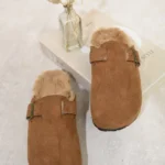 Camilla Suede Flip-Flops Sandals With Fur - Stylish & Comfortable Footwear for Any Occasion