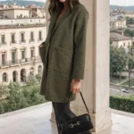 Chic Buttoned Textured Jacket with Front Pockets - Stylish & Functional