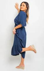 Elegant V-Neck Rope Tassel Detail Maxi Dress - Perfect for Any Occasion - Image 4