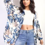 Floral Print Button Down Long Sleeve Oversized Top - Romantic and Comfortable Fashion Staple