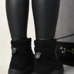 Stylish Chunky Lace-Up Platform Ankle Boots for Women - Bold & Comfortable Footwear