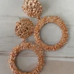 Statement Vintage Earrings - Rose Gold Plated, Timeless Glamour | Exquisite Jewelry