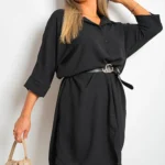 Stylish Georgia Collared Button Down Mini Dress Flirty & Sophisticated Women's Clothing