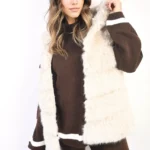 Chic Sleeveless Faux Fur Jacket - Luxury Winter Fashion for Women