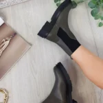 Chunky Ankle Boots - Stylish & Warm Faux Leather Boots for Fall & Winter
