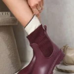 Stylish Waterproof Slip On Platform Ankle Boots for All-Day Comfort