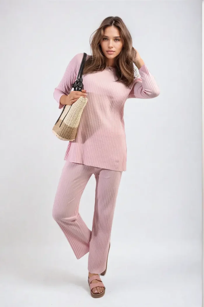 Annalise Knitted Top and Trouser Co-ord Set - Cozy & Stylish Everyday Comfort Outfit - Image 5