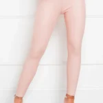 Women's Faux Leather Leggings - Elastic Waist, Full Length, Perfect Fit - EUNICE