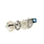 Elegant Slogan Diamante and Pearl Hair Clip - Sparkling 'GOOD' Gemstone & Pearl Hair Accessory