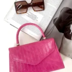 Stylish Green Croc Print Handbag - Chic Faux Leather with Versatile Carry Options