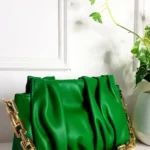 Stylish Faux Leather Shoulder Bag with Gold Chain Strap - Elegant & Versatile Accessory for Every Occasion