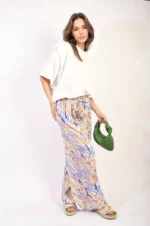 Elaine Pleated Wide Leg and Elastic Waist Trousers - Chic, Comfortable, and Perfect for Any Occasion - Image 5