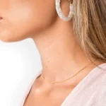 Dazzling Crystal Hoop Earrings - Elegant Jewelry for Glamorous Looks