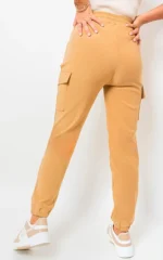 Trendy Frankie Cargo Pocket Trouser with Drawstring Utility-Chic Style and Practicality - Image 12